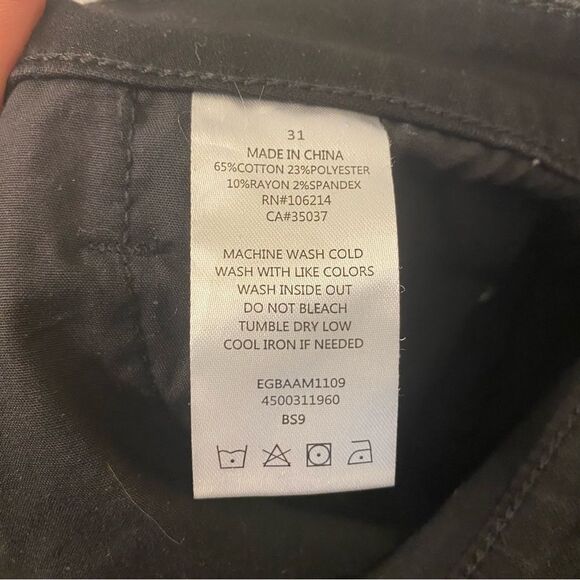 Sam Edelman Stiletto High Rise Skinny Crop black denim jeans cotton rayon 31 - Picture 7 of 11